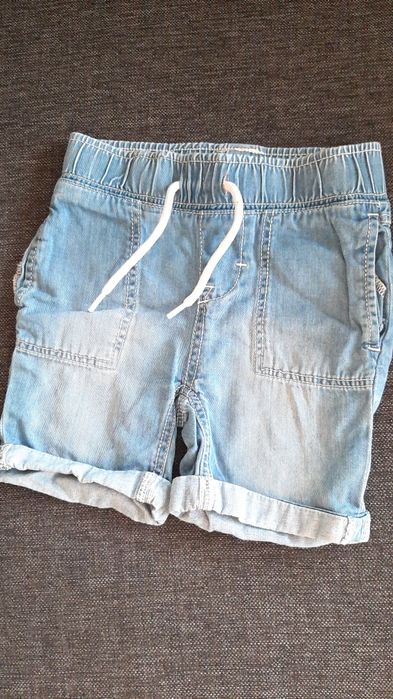 Zestaw 2x spodenki jeansowe dla chłopca,nrozm. 86, stan bdb.