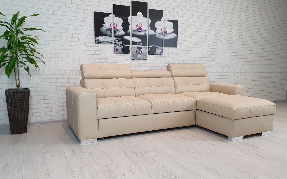 270x164 Narożnik ze skóry naturalnej 100%, rogówka sofa kanapa SKÓRA