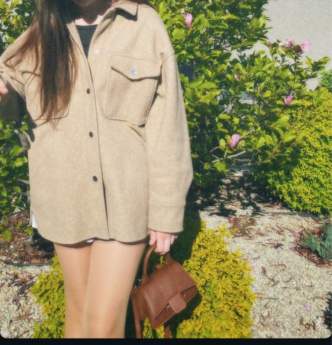 короткое пальто zara