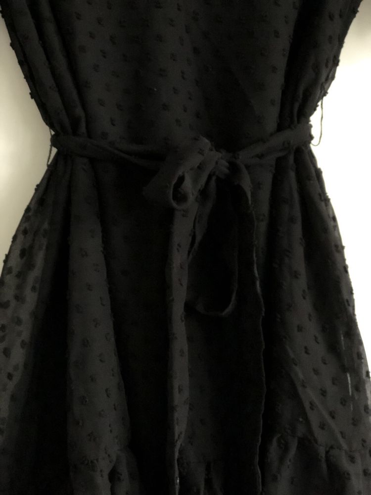 Czarna krótka sukienka vices wiązana