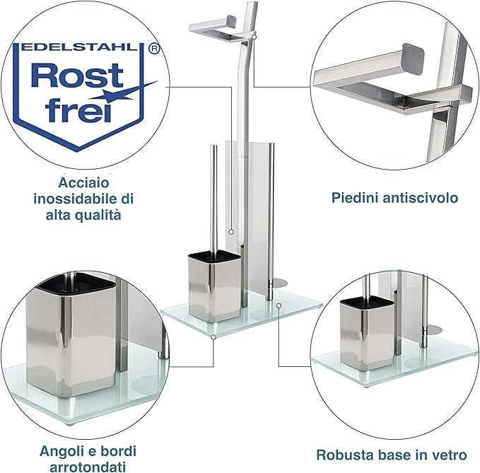 Держатель для туалетной бумаги и подставка для туалетного ёршика