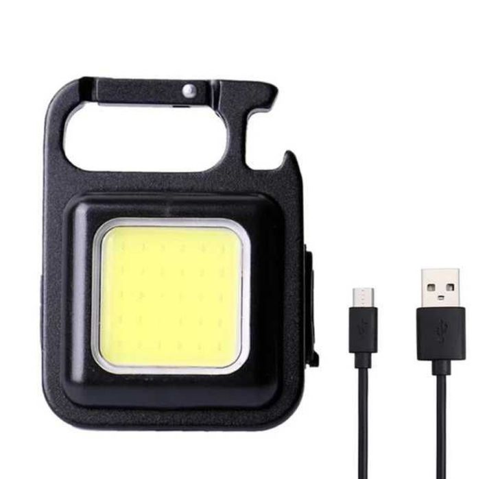 Фонарь светильник брелок акумулятор карабин магнит ліхтар 4 режима