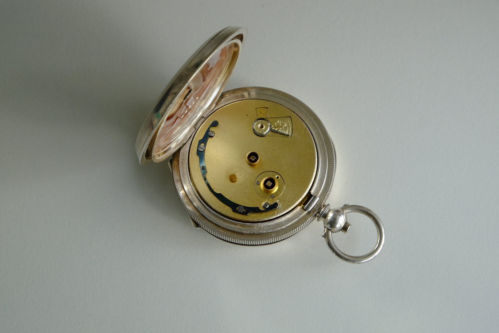 Relógio de Bolso de Prata da Warrington Co-op Society