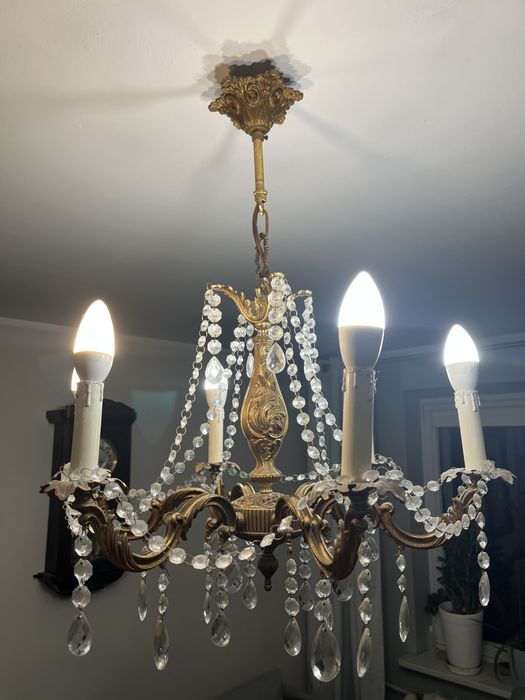 Zabytkowy żyrandol w stylu pałacowym / Ludwikowskim