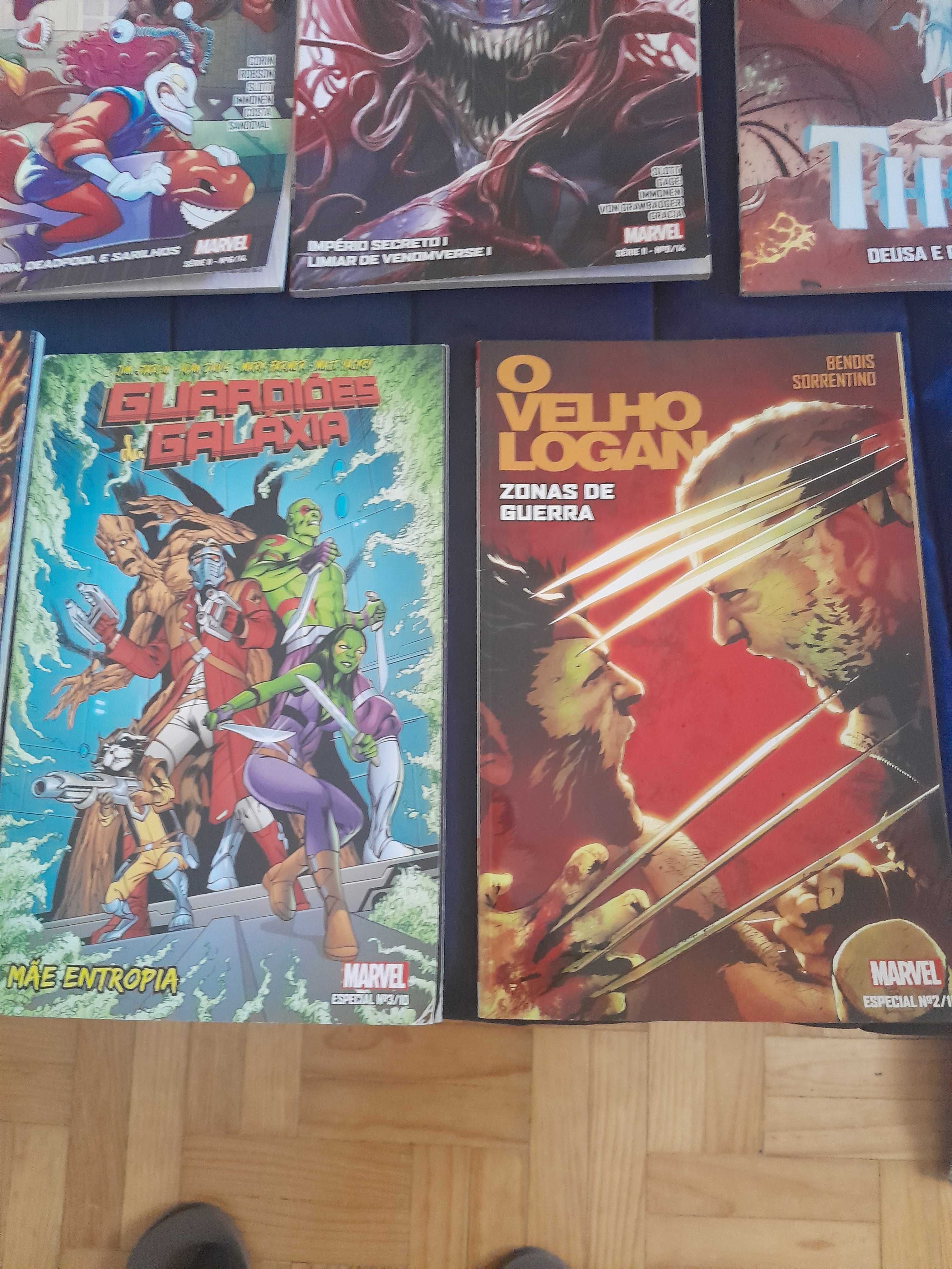 Vingadores Deadpool Thor Spiderman X Men Guardiões Galaxia Velho Logan