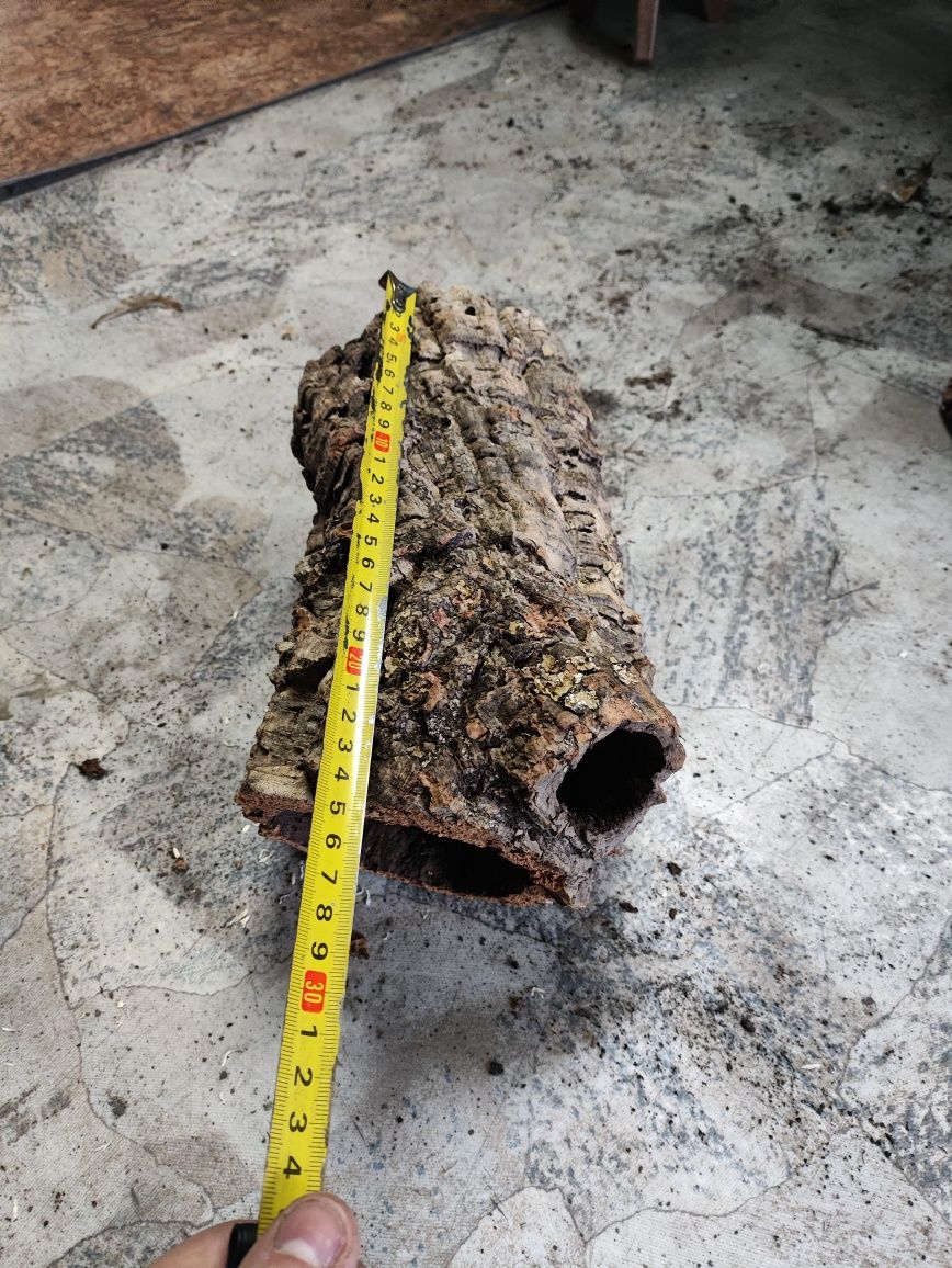 Tuby korkowe do terrarium dla pytona ptasznika gekona aranżacji