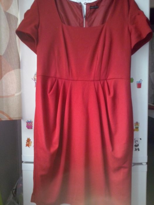 Sukienka czerwona - lekka dzianina r.L