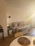 Sofá Kivik IKEA 3 Lugares + Repousa pés cinzento