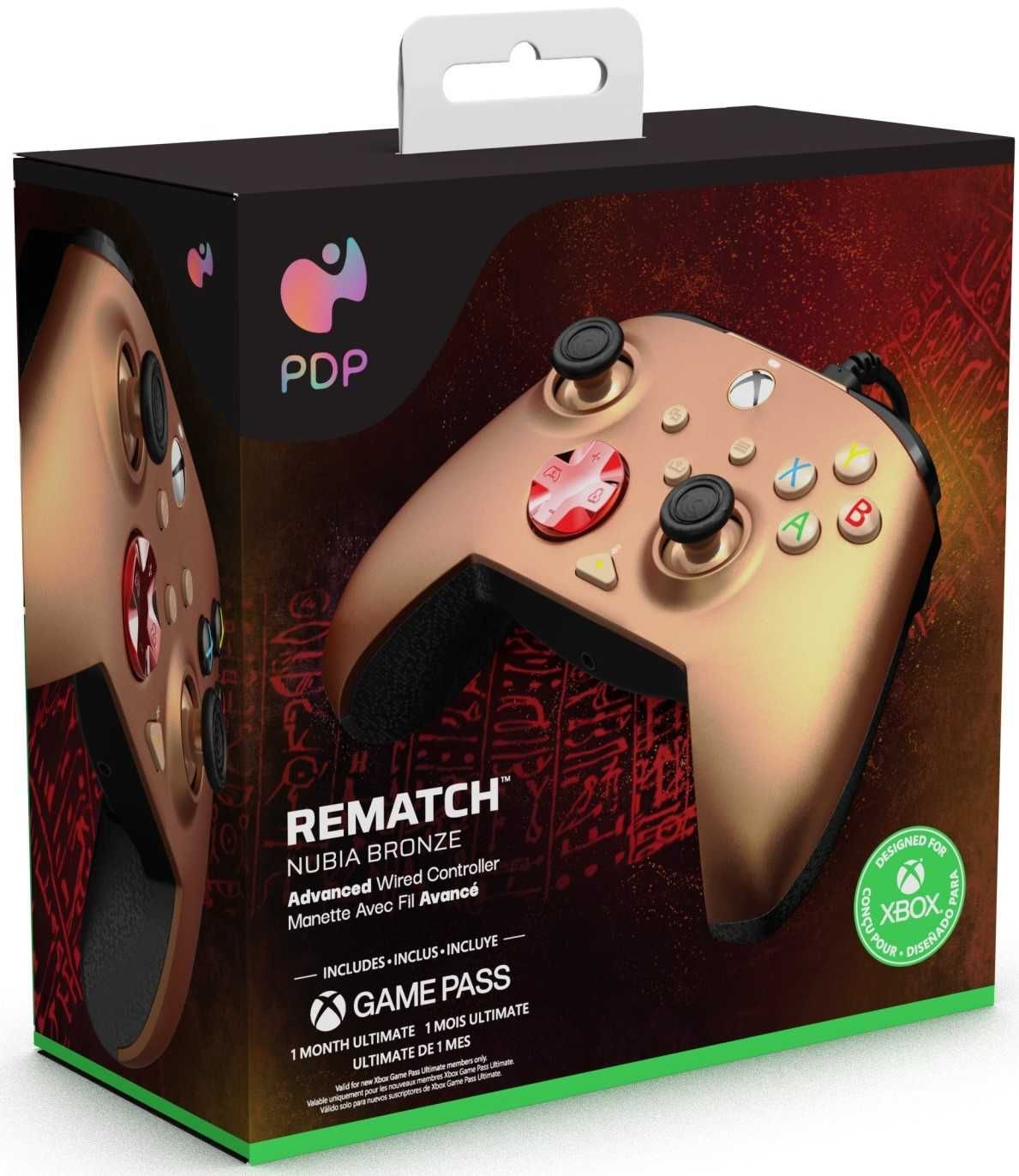 PDP XS XO PC Pad przewodowy Rematch Nubia Bronze