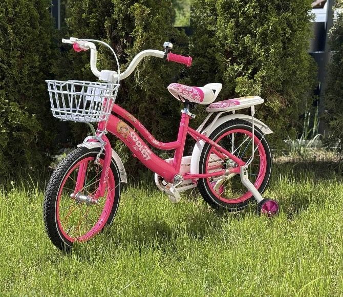 PROMOCJA  389 zł  Rower 16 cali ciemny róż Coolest