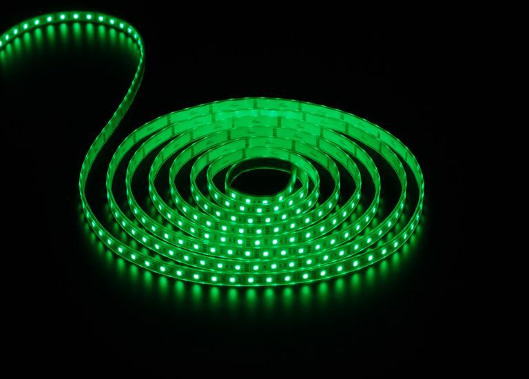 LED світлодіодна стрічка 5050 зелений 5м/300 світлодіодів