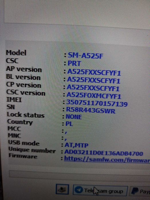 Telefon Samsung A52 6/128 gb uszkodzony SM-A525F Na części Galaxy A 52