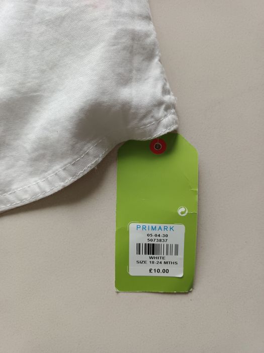Koszula bawełniana biała Primark Little Rebel 18-24 m-ce nowa