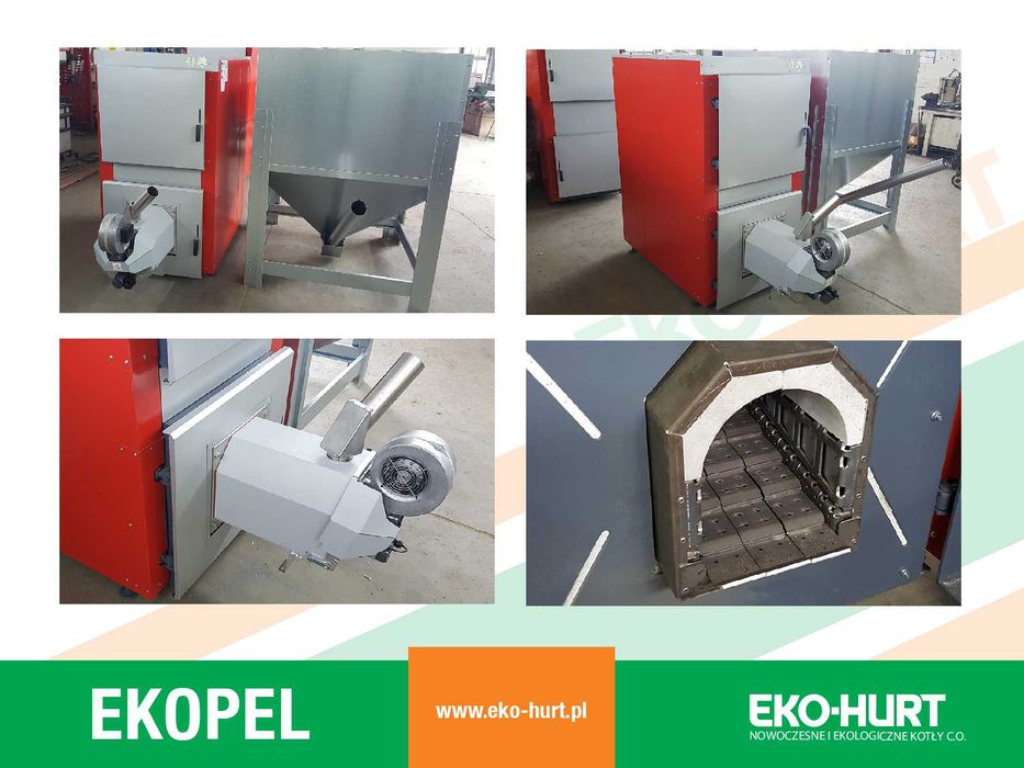 Kocioł pelletowy 50 kW EKOPEL piec na pellet 5 klasa ECODESIGN ZUM