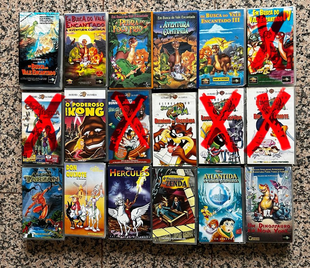 Cassete VHS - Várias a 2€ cada