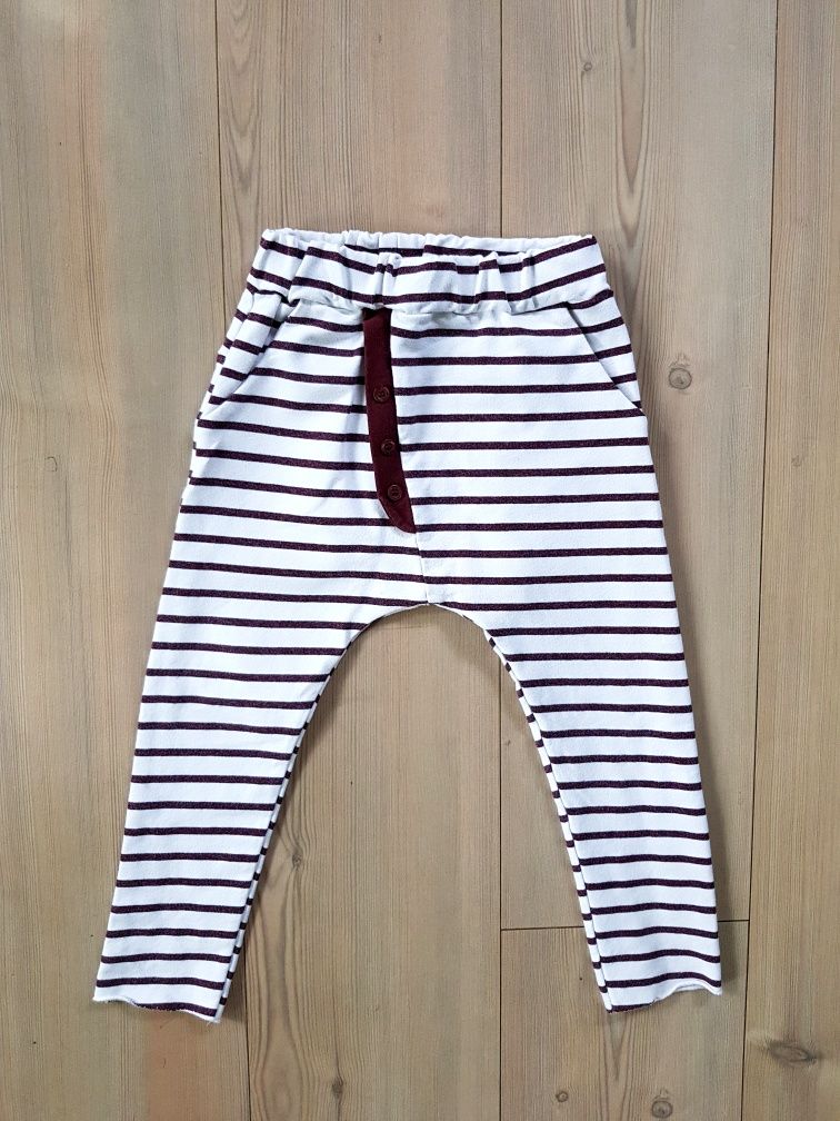 BOOSO spodnie pants jogging 4/5 baggy dresowe zara lindex