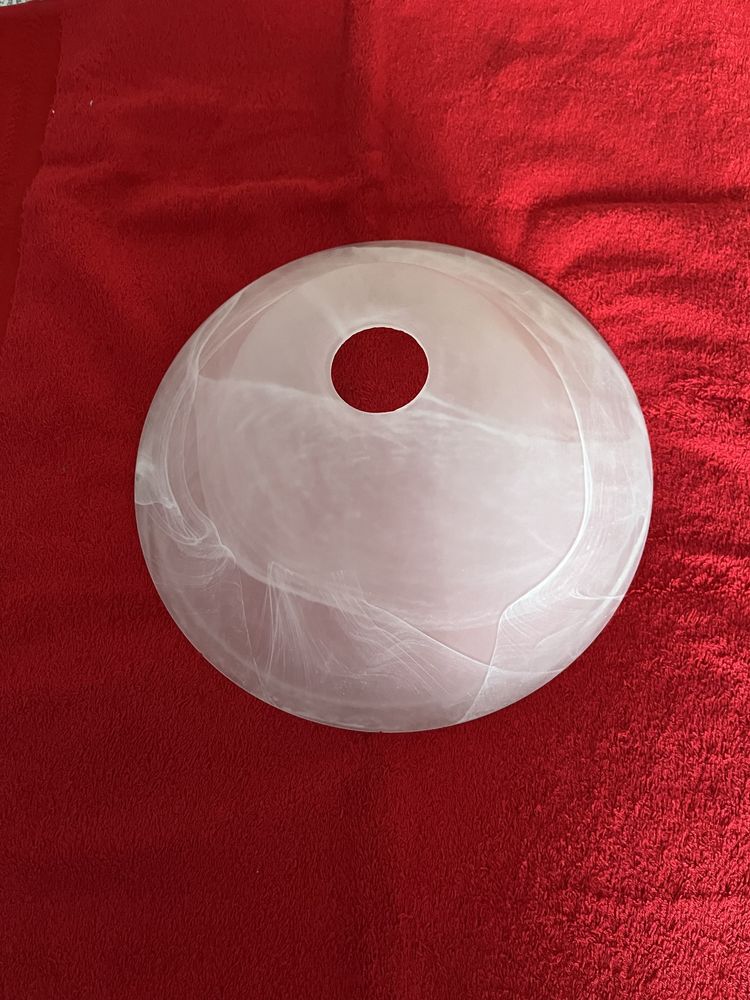Klosz szklany alabaster do lamp, żyrandoli, klosz E27