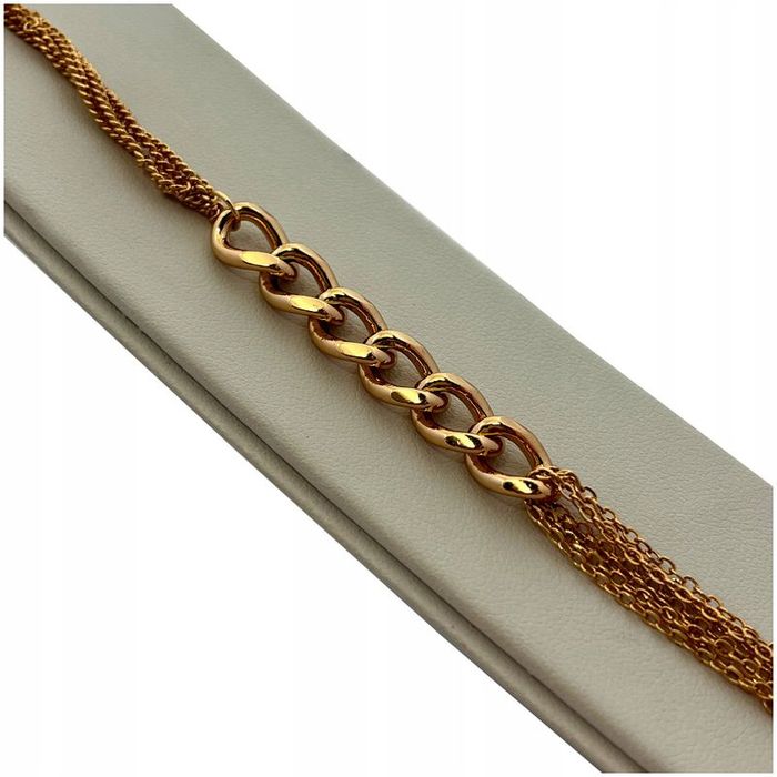 Bransoletka Złota Damska Ze Stali Chirurgicznej / Łańcuszkowa / Modna