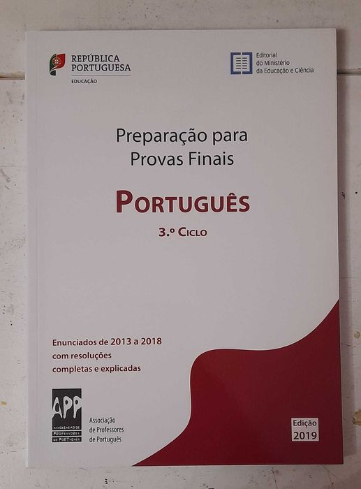 Manuais Escolares "Preparação para Provas finais - Português 3ºCiclo"
