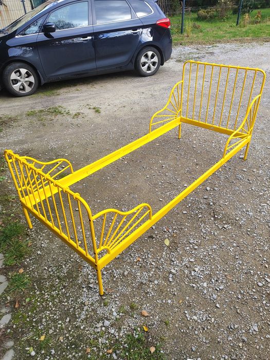 Łóżko ikea żółte