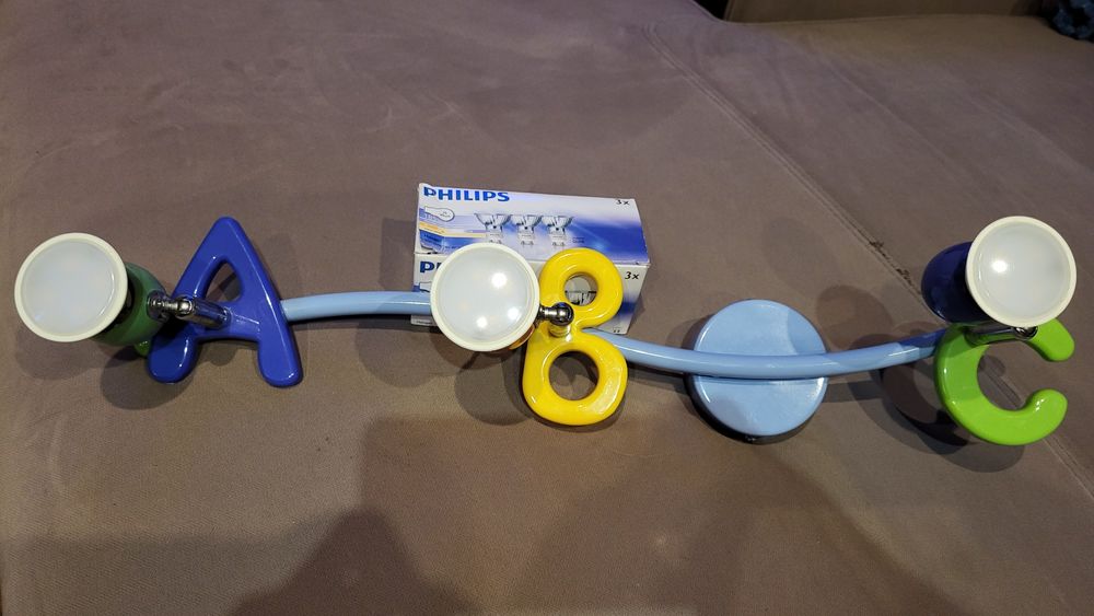 Lampa sufitowa dziecięca ABC alfabet