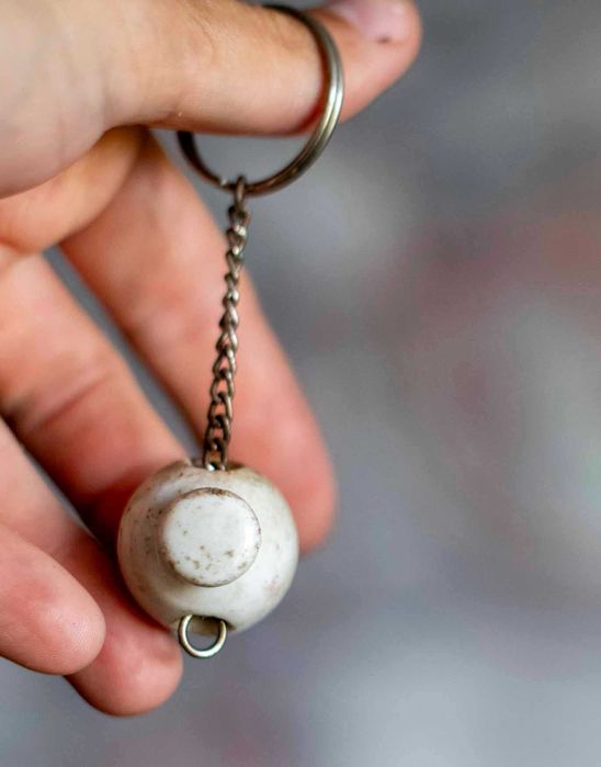 GROLSCH Lager FOB Brelok Reklama Ceramiczny topper na butelkę piwa Vtg