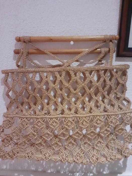 Saco vintage em macromé