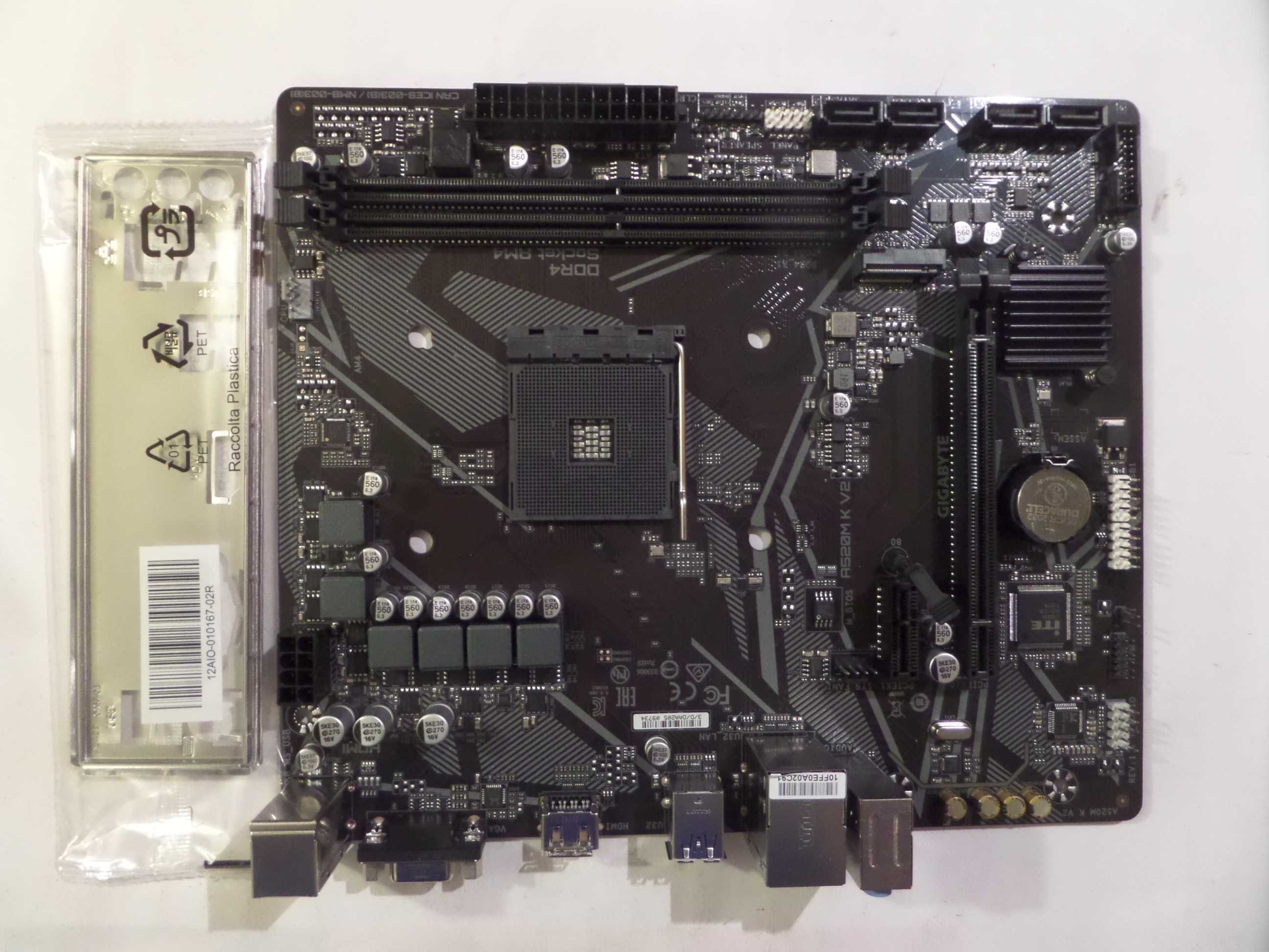 Uszkodzona płyta główna A520M K V2 AM4 Micro ATX