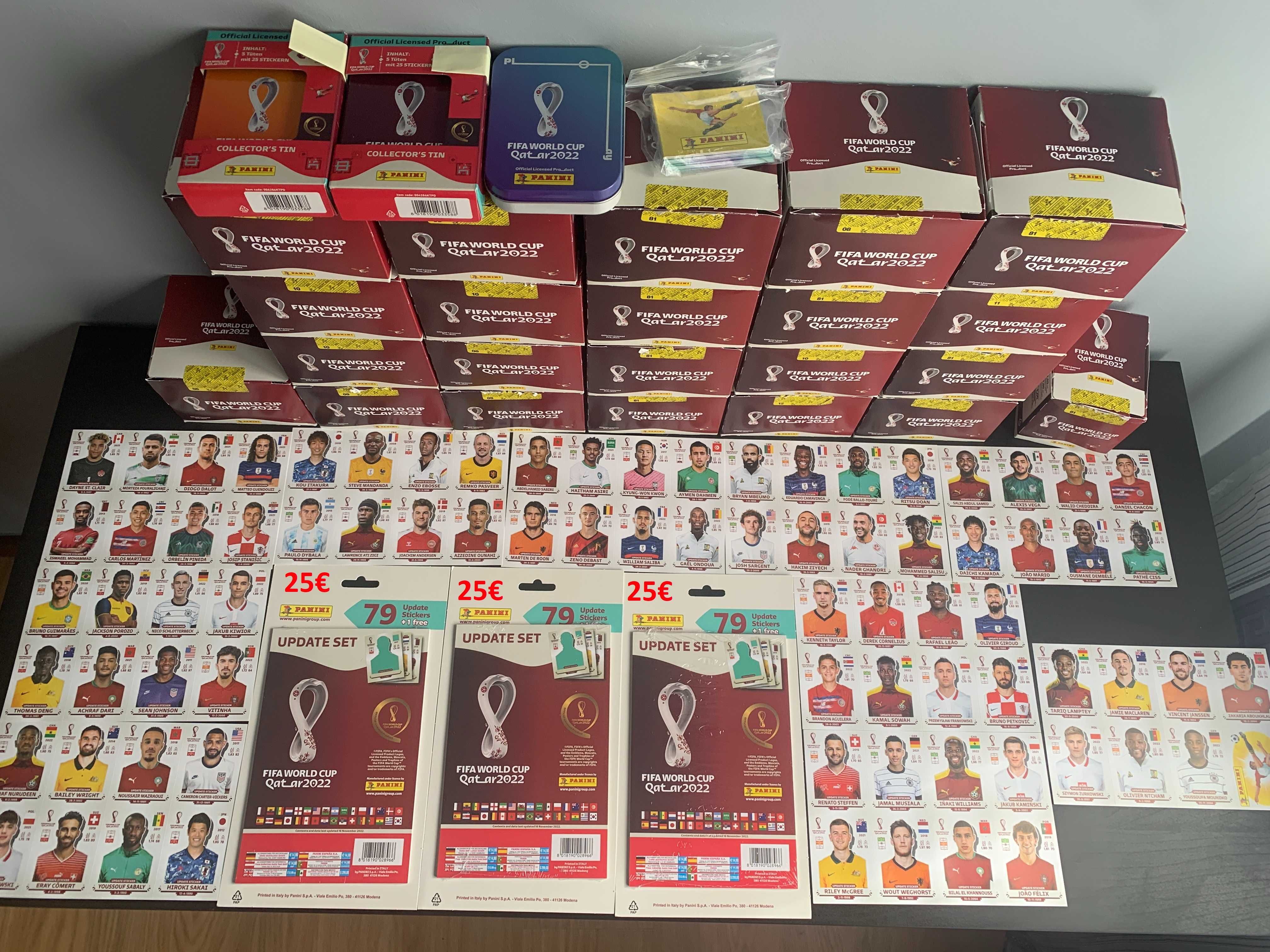 Mundial 2022 (Qatar - Panini) 522 Cromos dif. - Caderneta - Extras