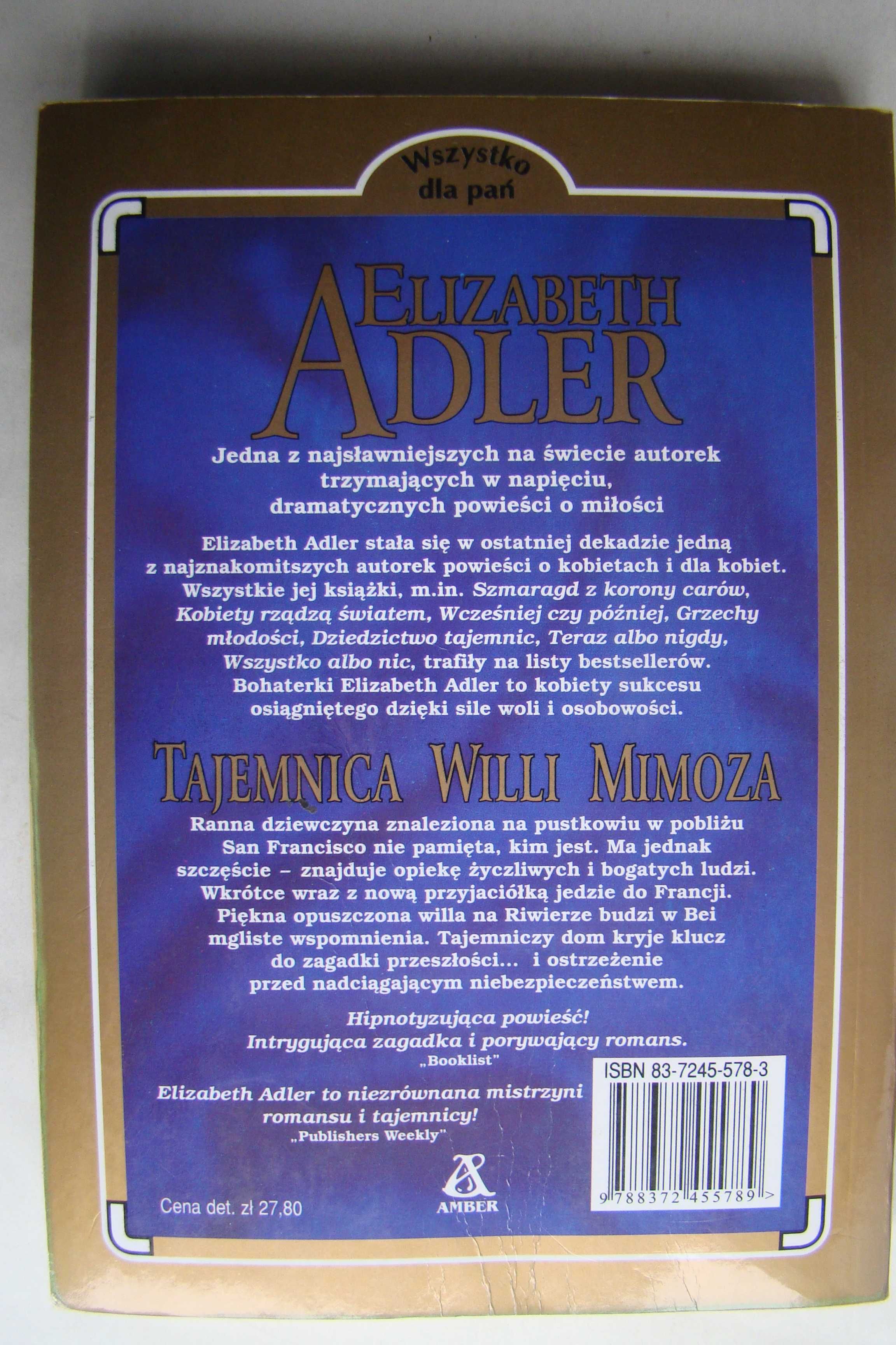 Tajemnica willi Mimoza - Elizabeth Adler