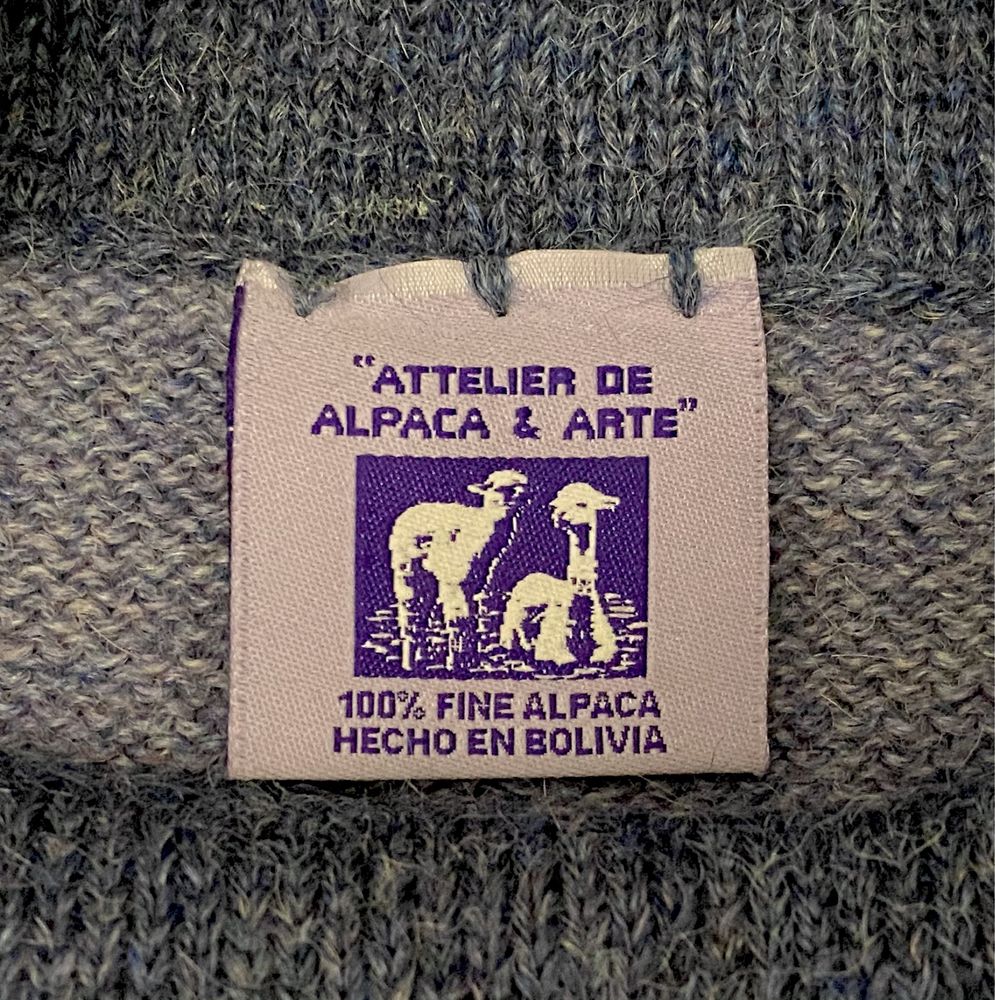 Sweter z golfem Attelier Alpaca & Arte; alpaka 100%; rozm S