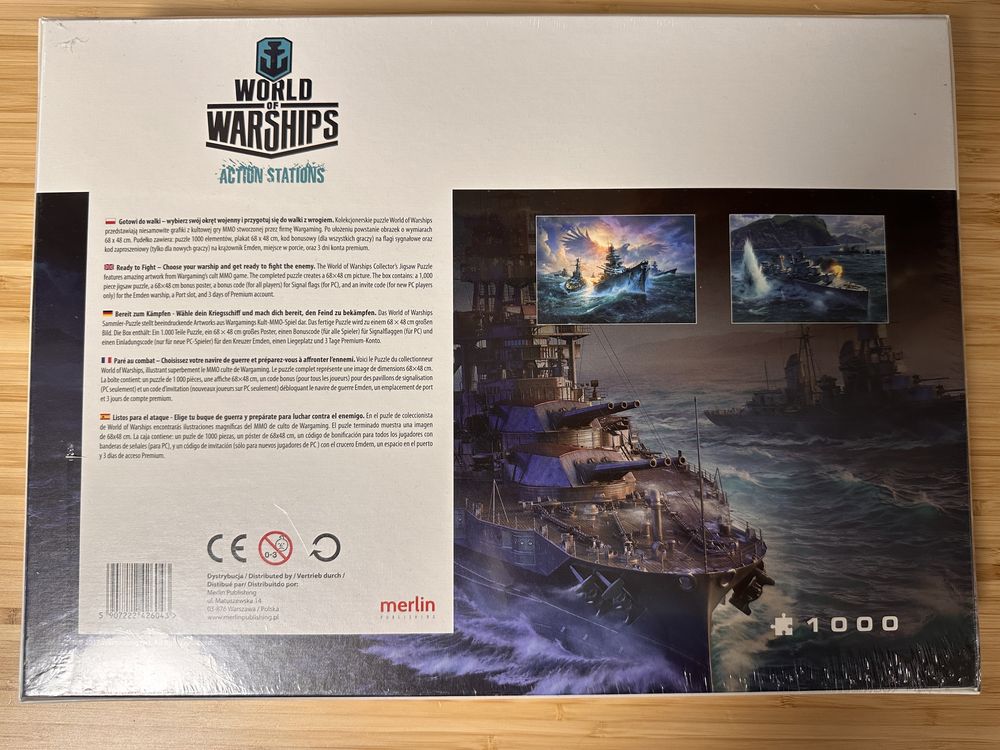 Puzzle World of Warships 1000 nowe folia