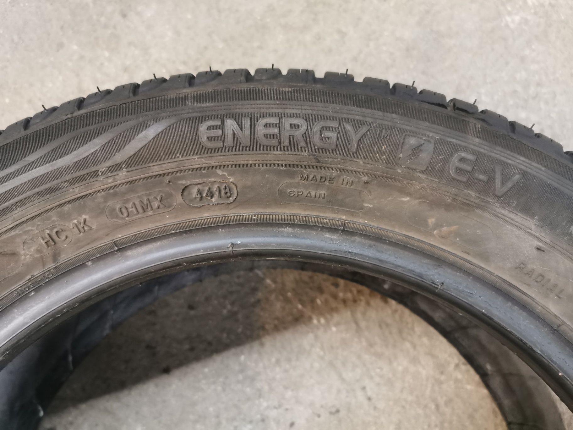 Para opon 195/55R16 91Q Michelin Energy E-V z 2018 roku