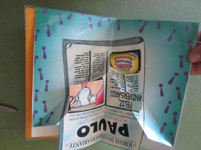 Postal de aniversario e sapatos homem 40