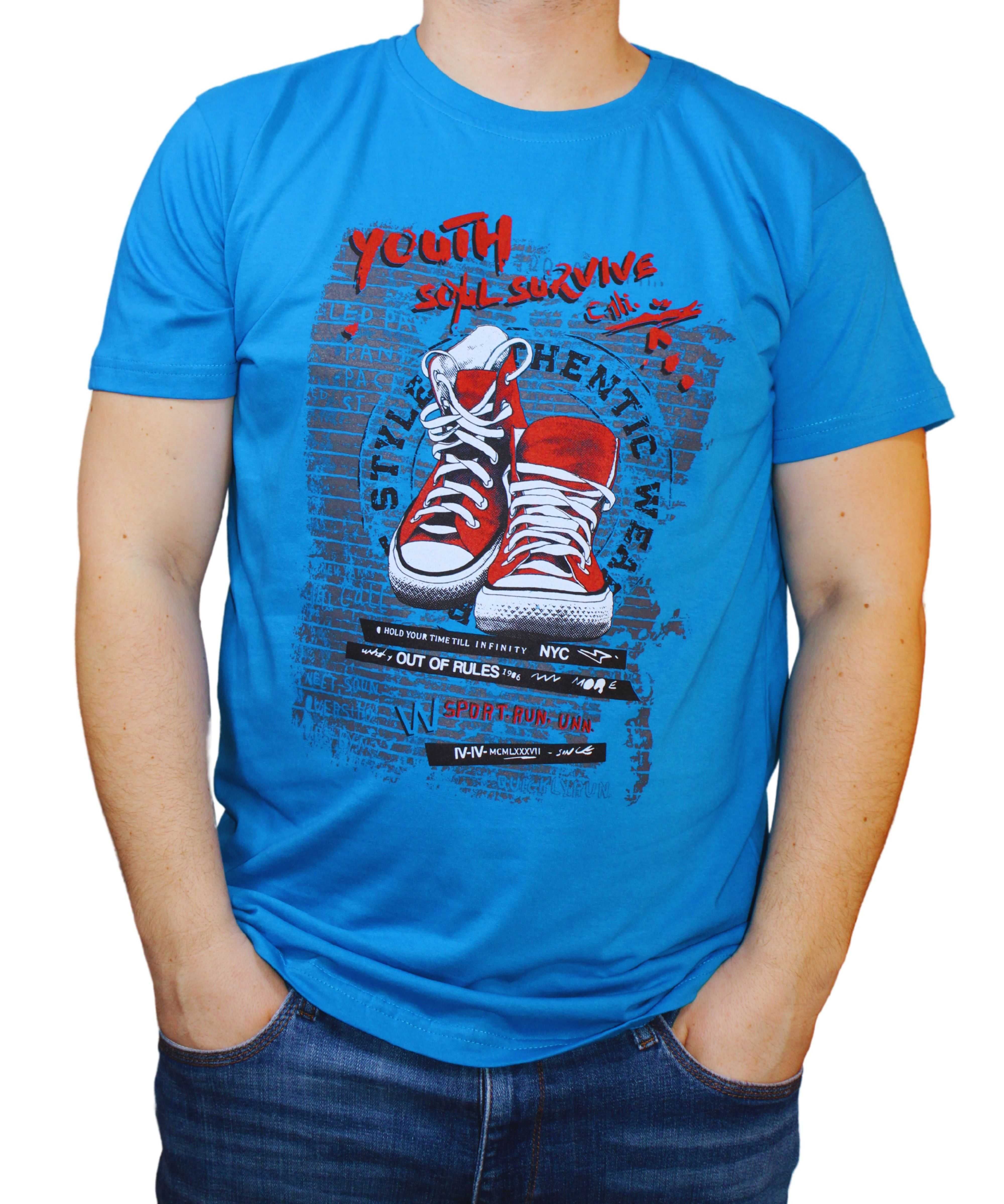 koszulka męska w modnych wzorach i kolorach rozmiary od L do 3XL