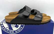 ‼️Nowe oryginalne klapki BIRKENSTOCK Arizona czarne 40 AZ 235 skóra