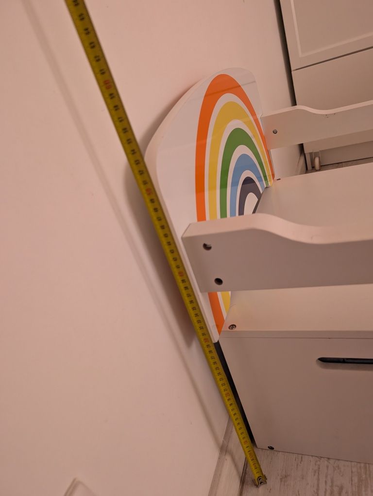 Banco mesa arco íris infantil