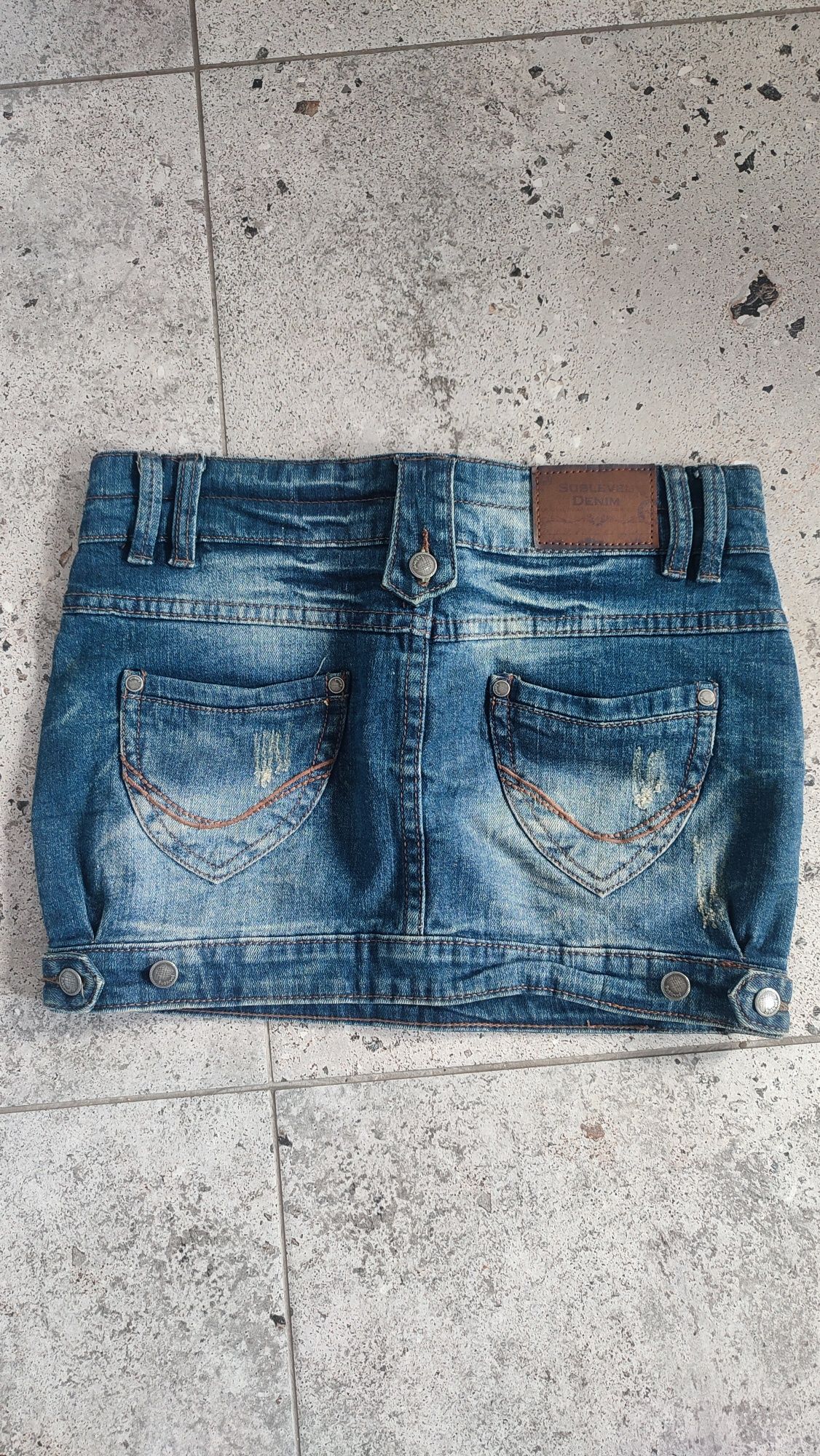 Jeansowa spódniczka XS Sublevel Denim