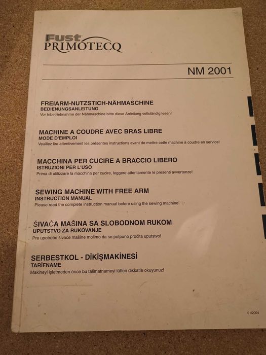 Máquina de costura Fust Primotecq