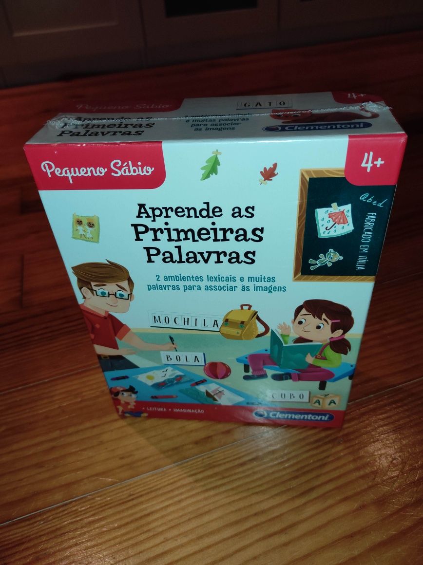 Jogo '"Aprende as primeiras palavras" Clementoni. Novo. Selado