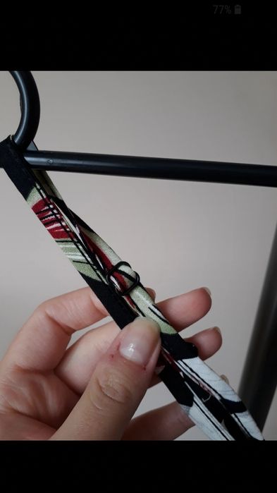 Długa sukienka na ramiączkach w kwiaty maxi z falbaną rozmiar S/M