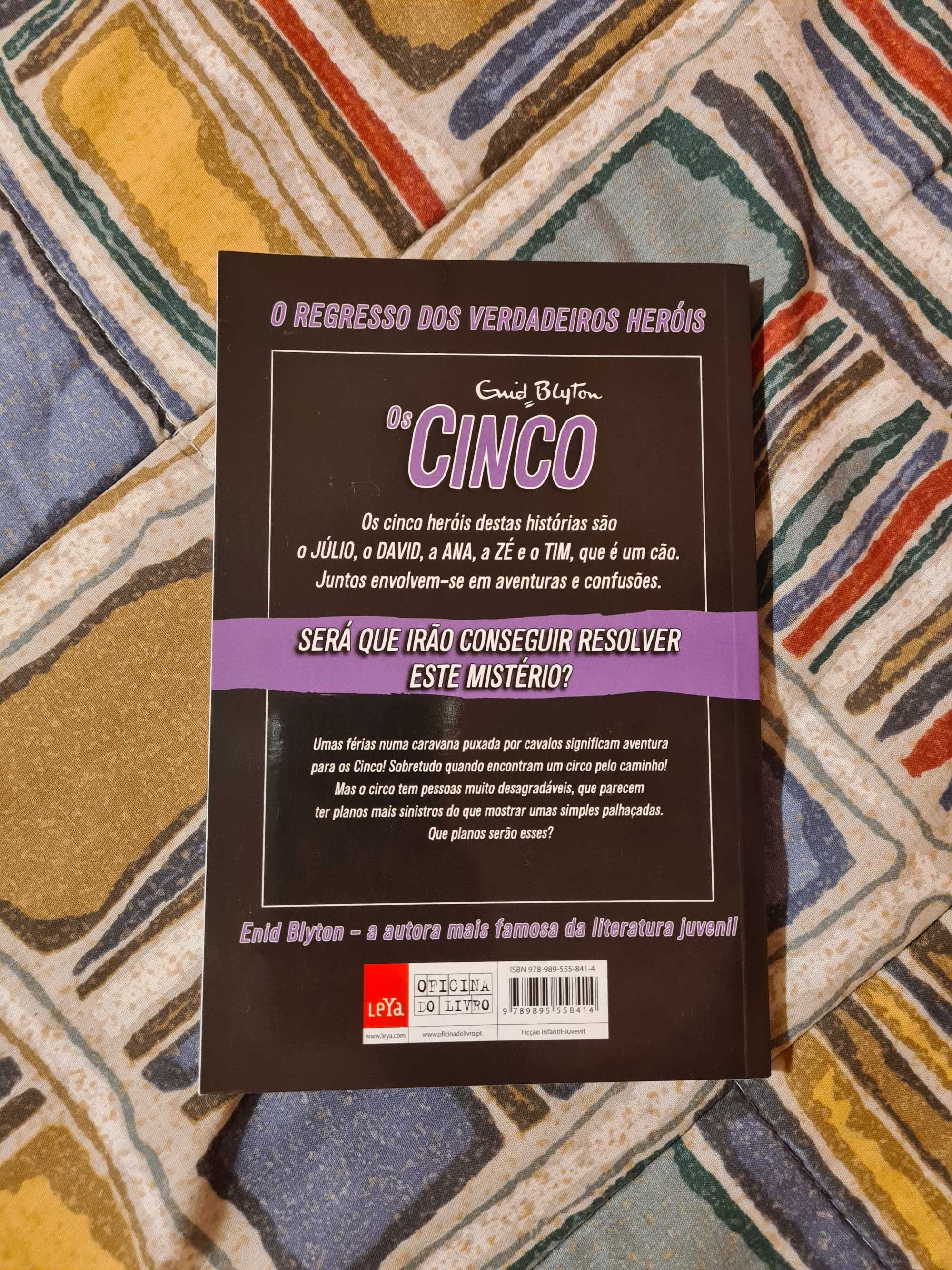 "Os Cinco" livros com marcador