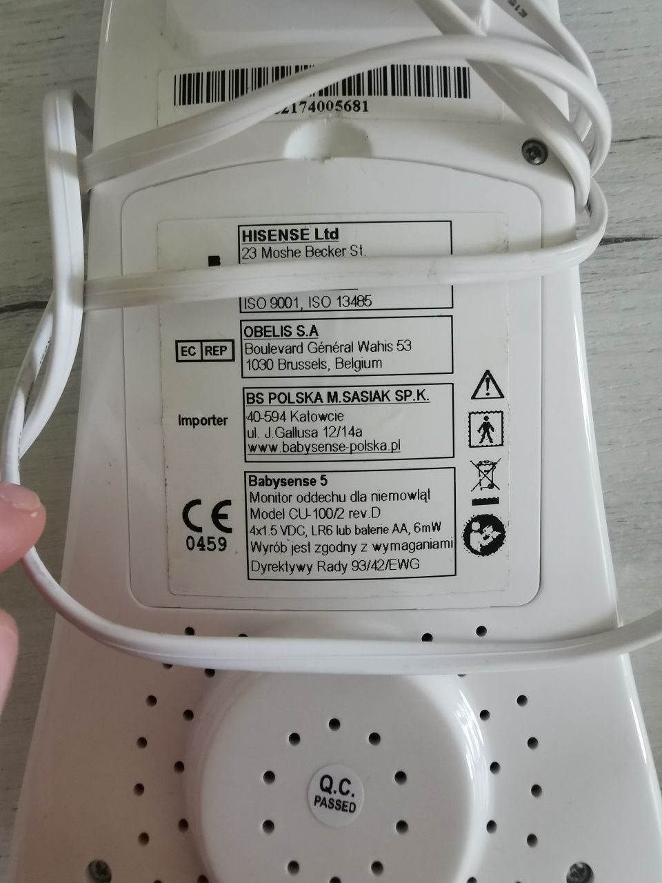 Baby sense 5 monitor oddechu