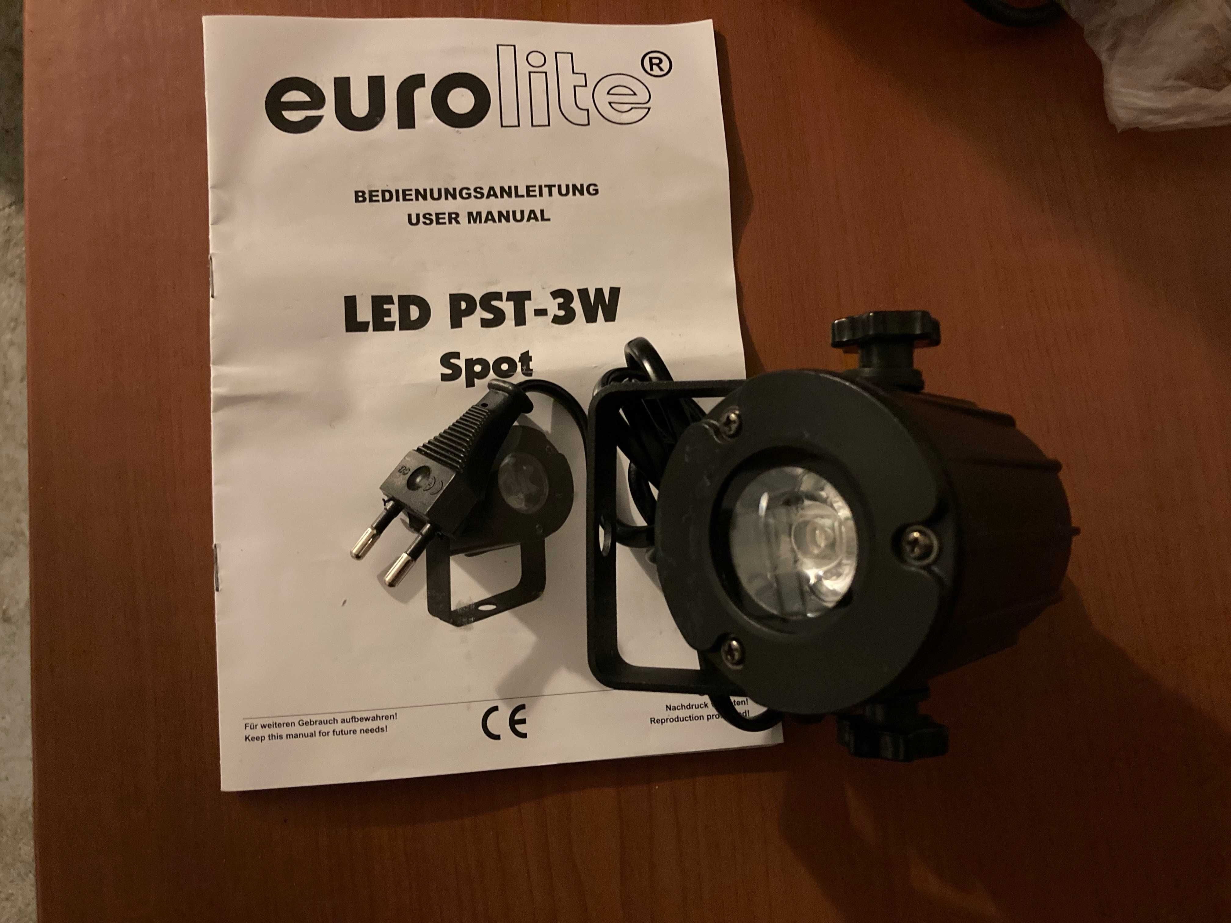 Reflektor Eurolite LED PST-3W Spot Oświetlacz kuli itp