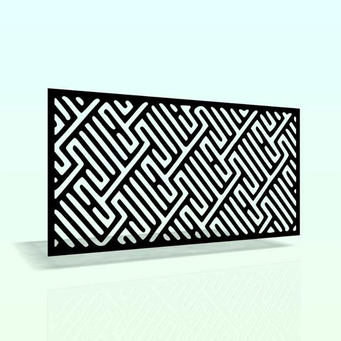 Nowoczesne ogrodzenie laserowe CNC z motywem leśnym panele ozdobne 3D