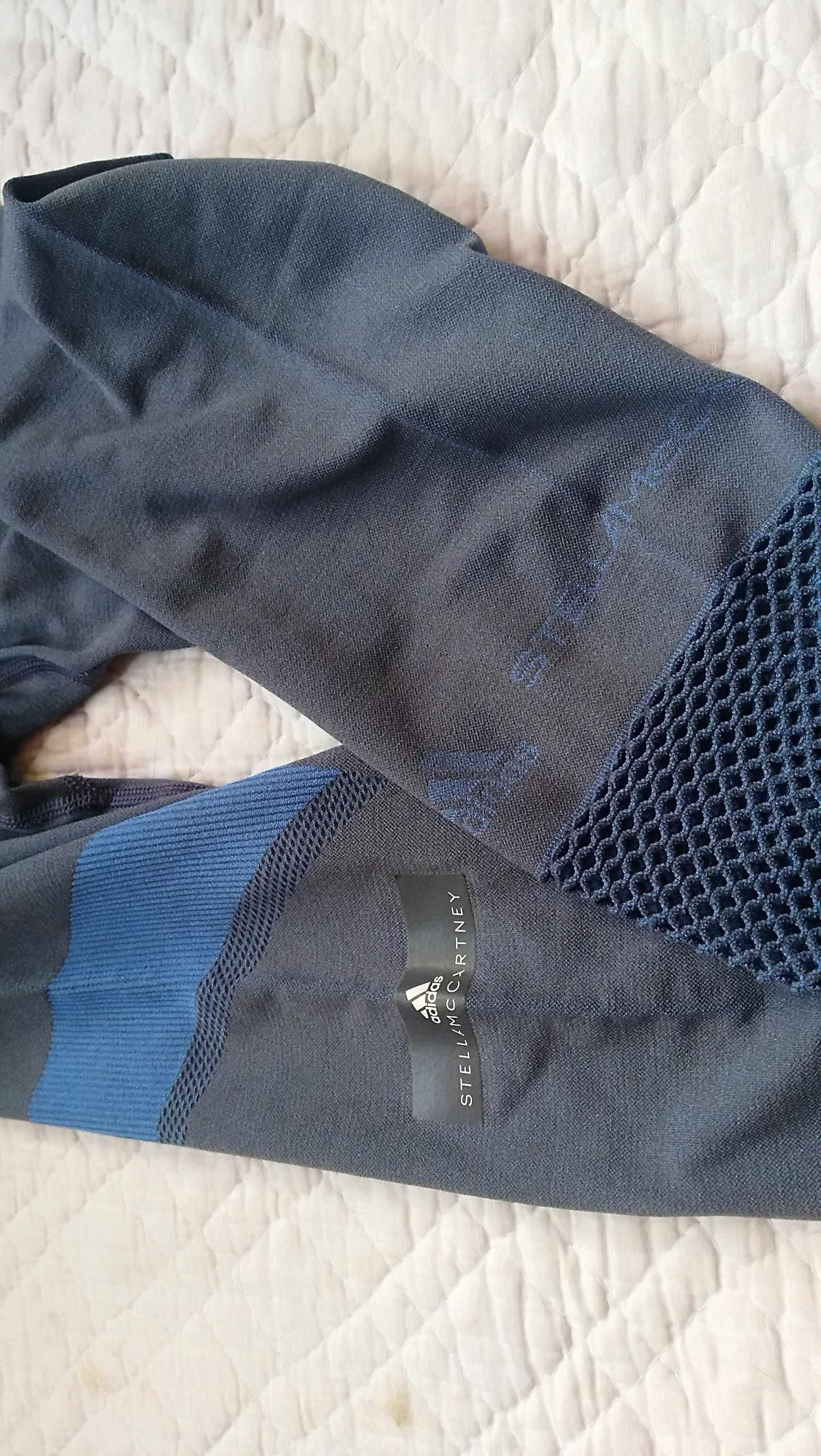 Nowe Legginy ADIDAS STELLA MCCARTNEY training siatka ażur r.34/36