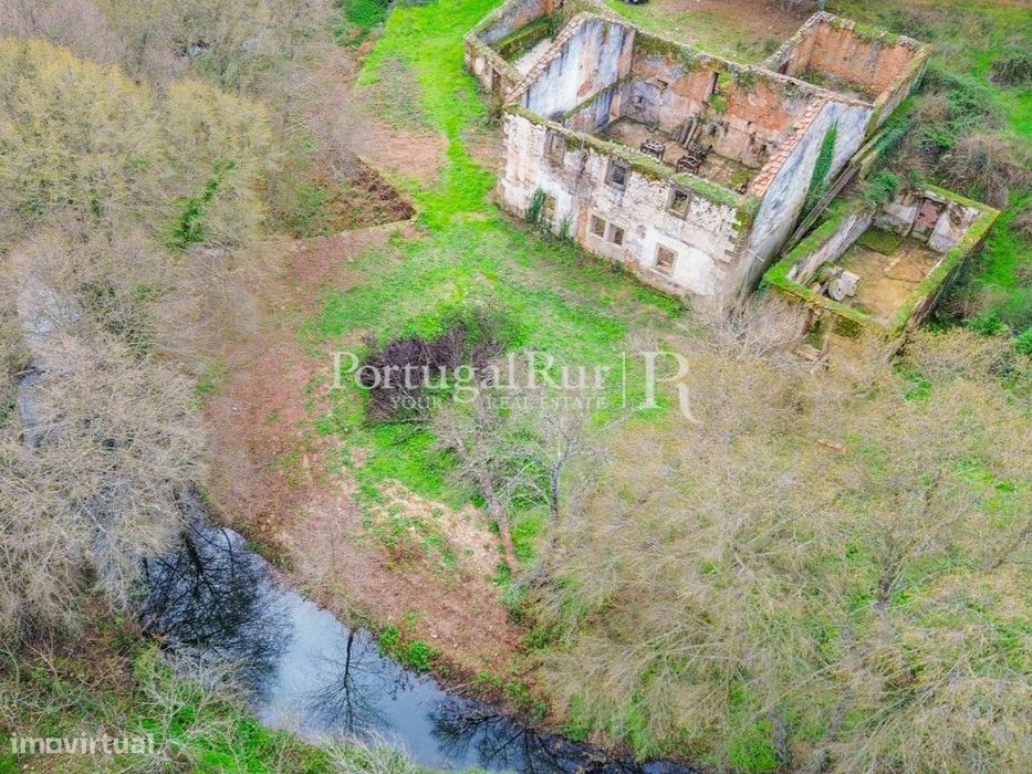 Quinta com 6ha e várias ruínas confinante com a ribeira
