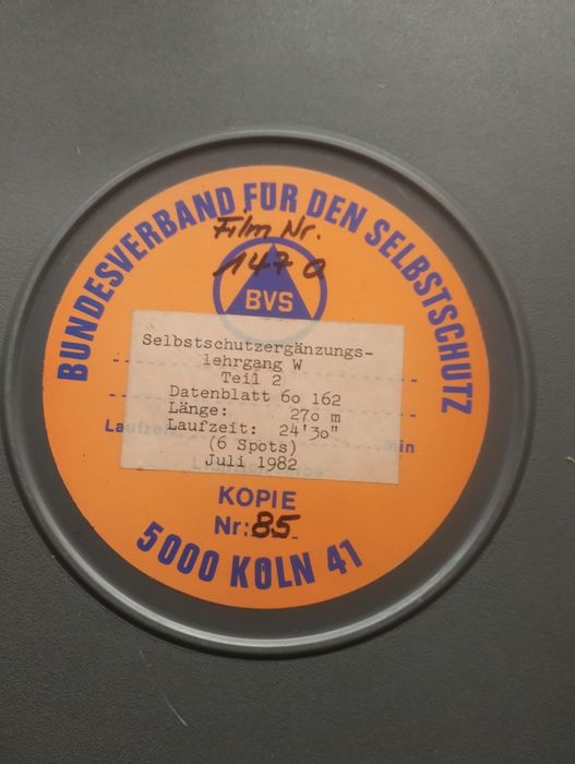 Taśma filmowa 16mm film bundeswera lufshutz
