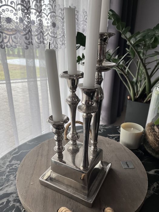 Świecznik Pols Potten metal silver