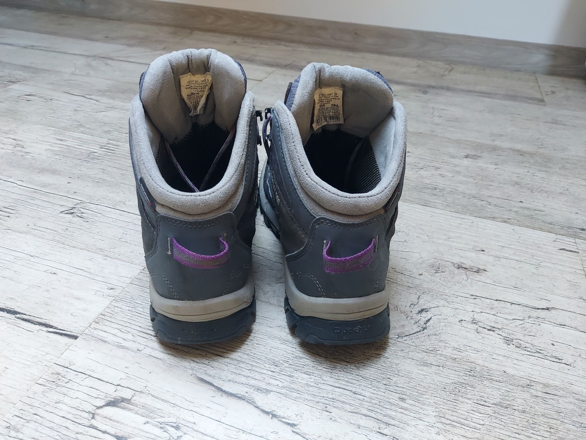 Buty w góry trekkingowe Quechua Forclaz 500L greyr. 38